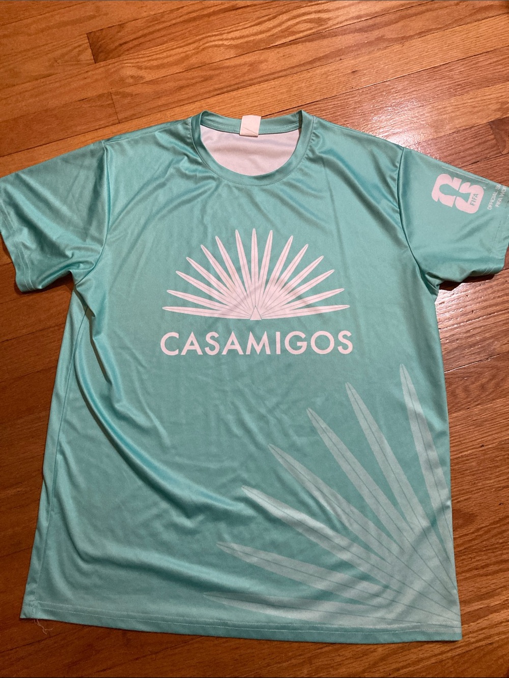 Casamigos Teal Logo FIFA World Cup jersey size large